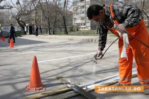 Започва подновяване на пътната маркировка в Казанлък 